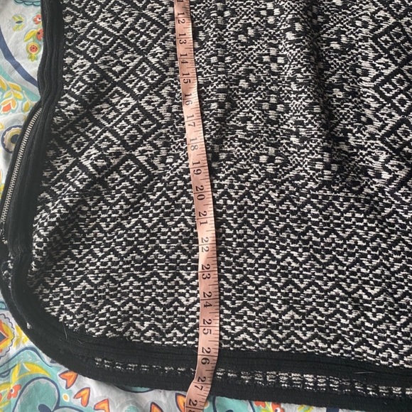 30%OFF BUNDLES! ANTHROPOLOGIE TUNIC SWEATER OVERSIZED NORDIC PATTERN COWL ZIPPER - Picture 6 of 9